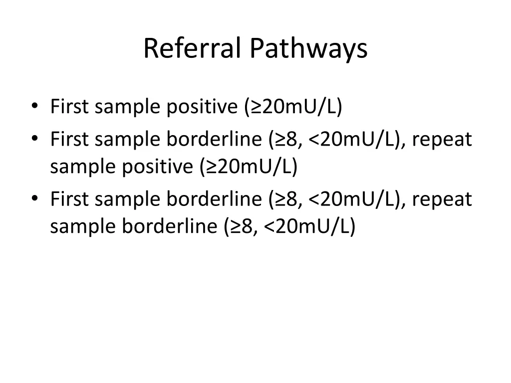 referral pathways