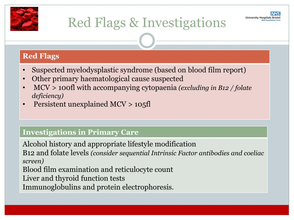 red flags investigations