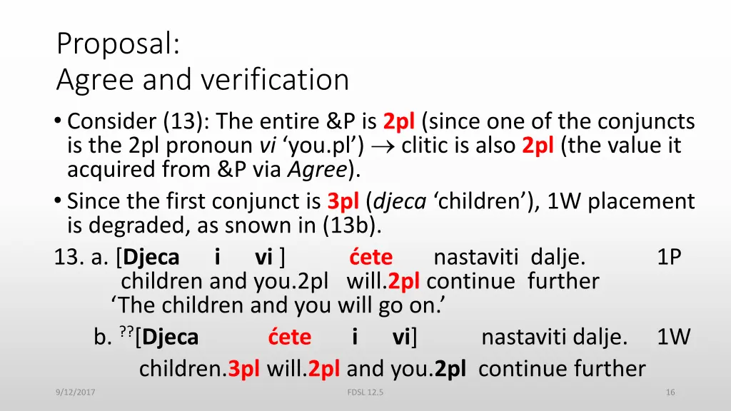 proposal agree and verification consider