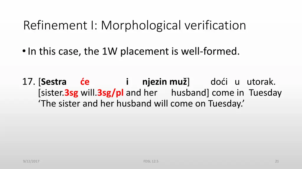 refinement i morphological verification 2