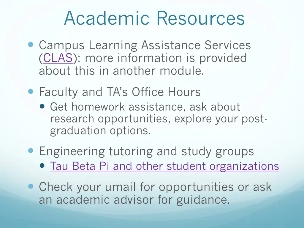 academic resources