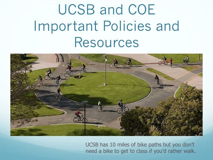 ucsb and coe important policies and resources