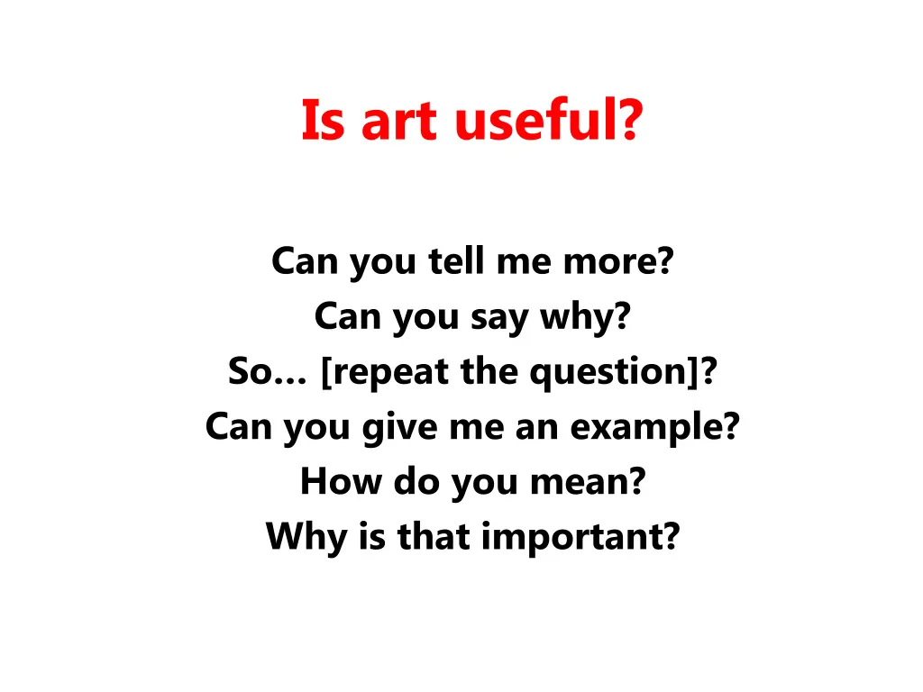 is art useful