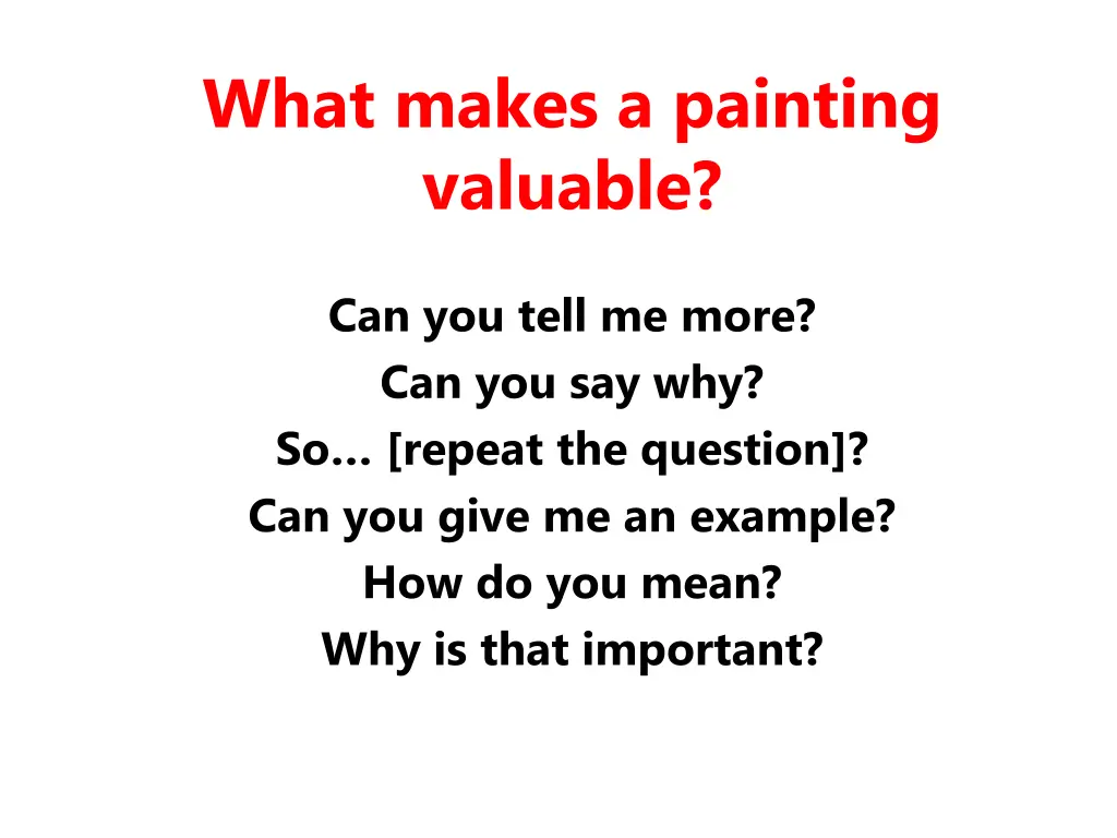 what makes a painting valuable