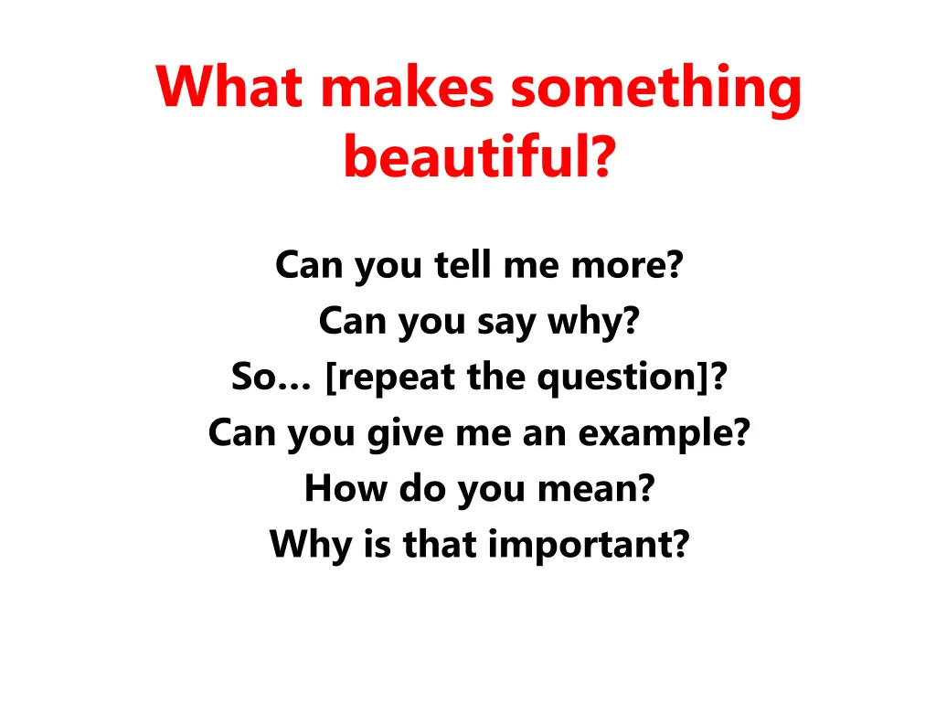 what makes something beautiful