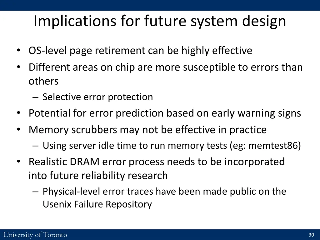 implications for future system design