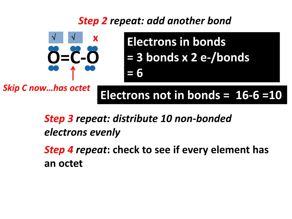 step 2 repeat add another bond