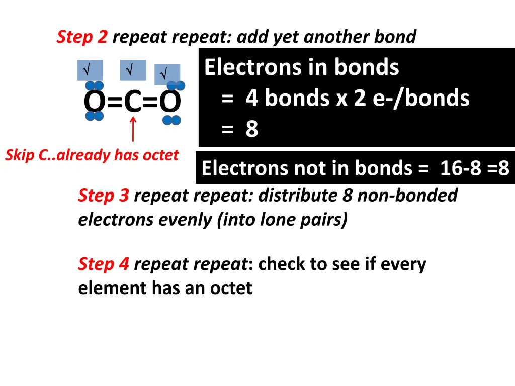 step 2 repeat repeat add yet another bond