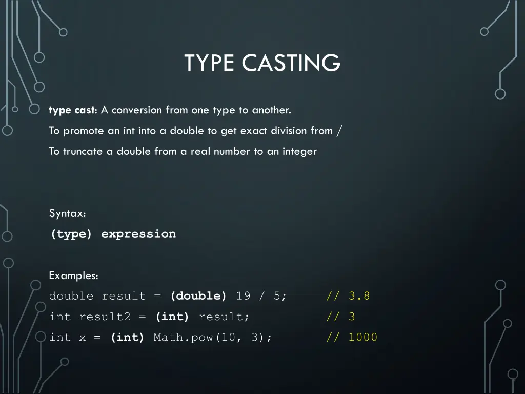 type casting