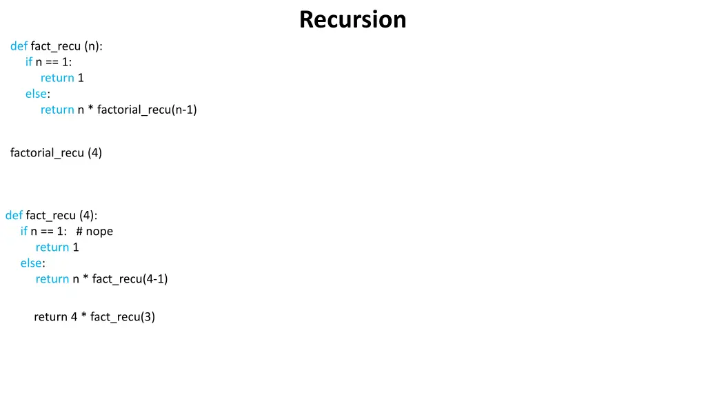 recursion 2