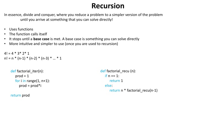 recursion