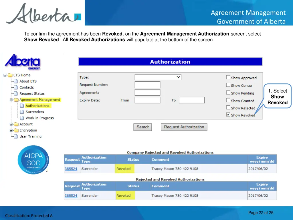 agreement management government of alberta 21