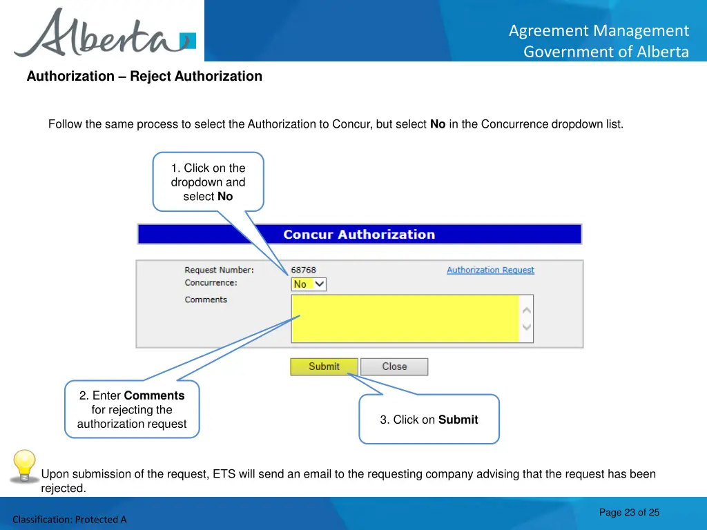 agreement management government of alberta 22