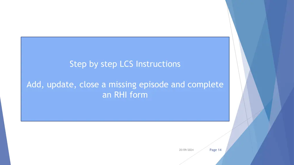 step by step lcs instructions