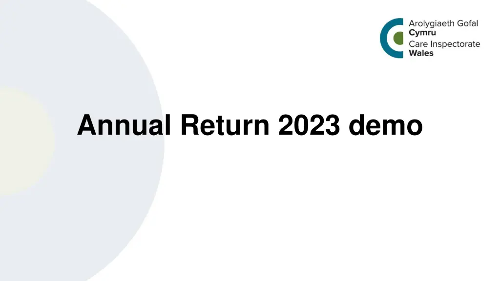 annual return 2023 demo