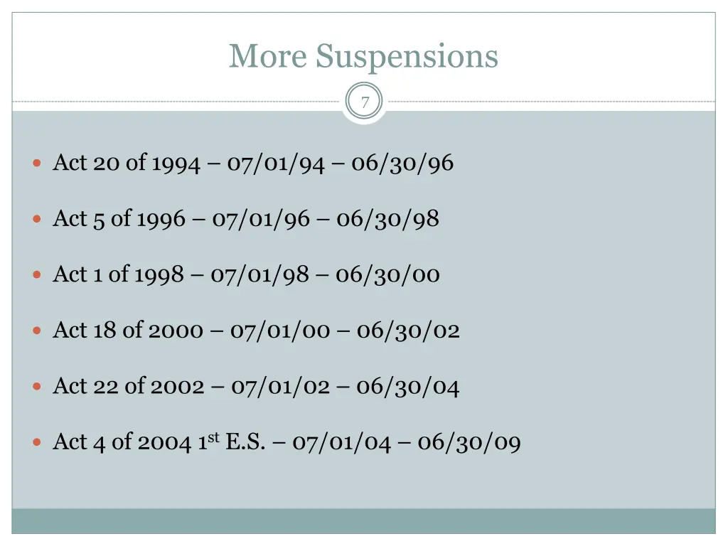 more suspensions