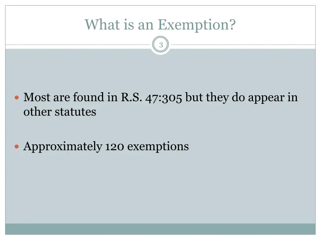 what is an exemption