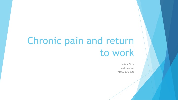 chronic pain and return