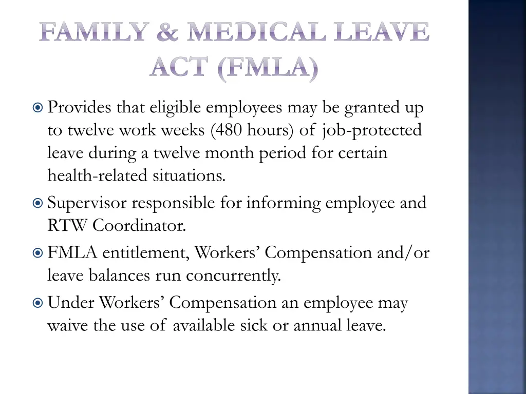 family medical leave act fmla