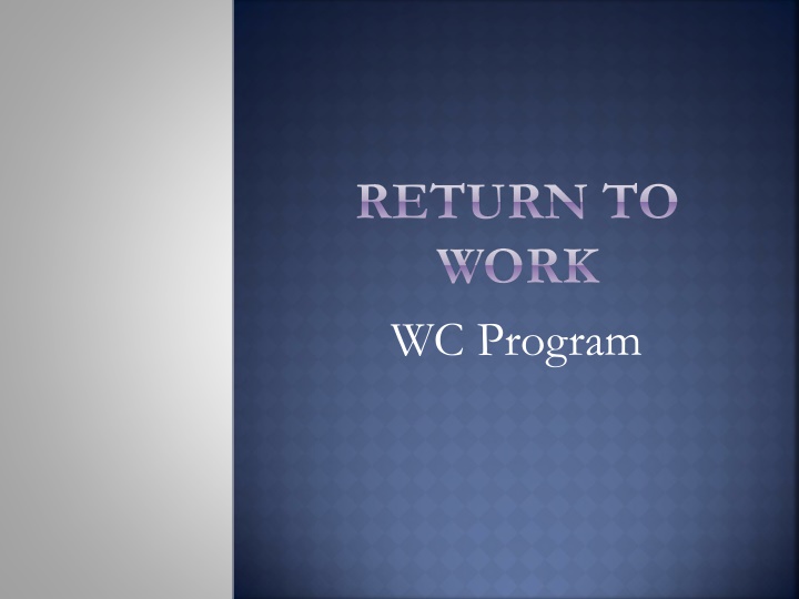 return to work wc program