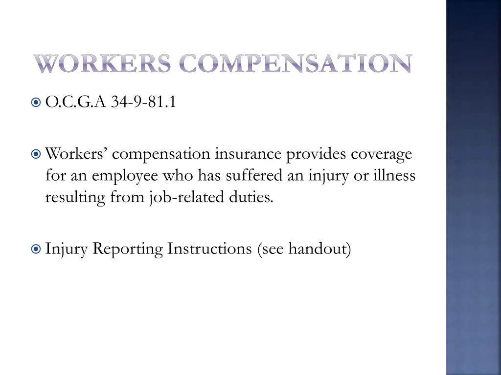 workers compensation