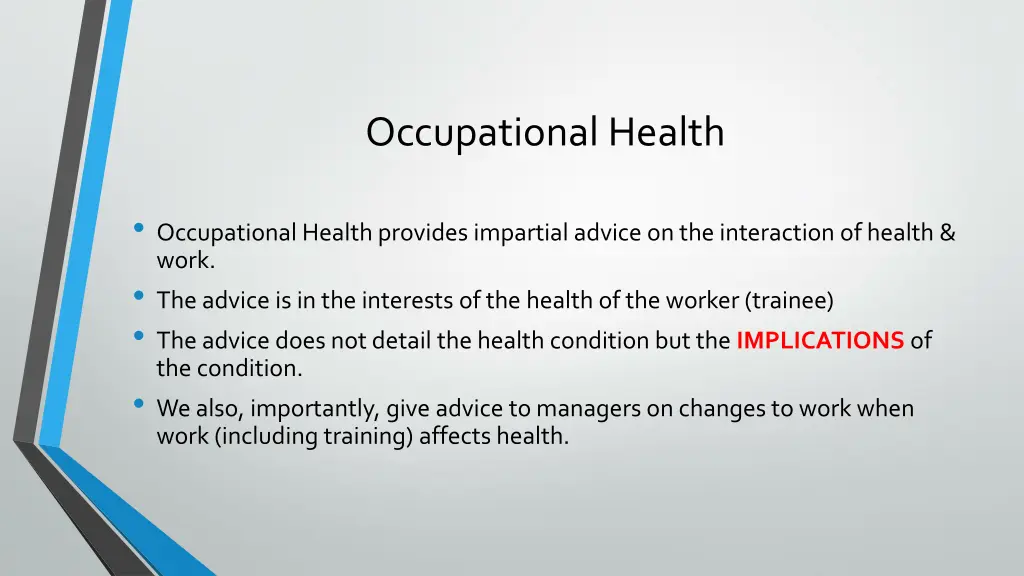 occupational health