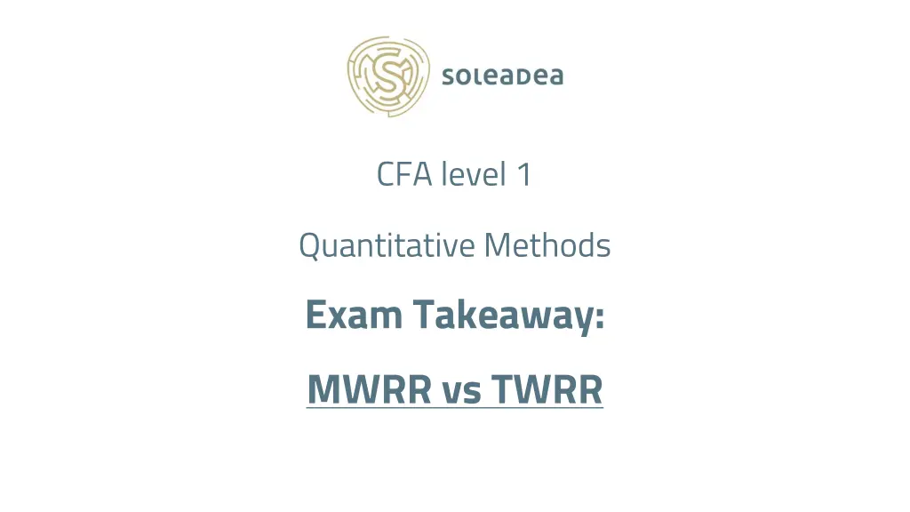 cfa level 1