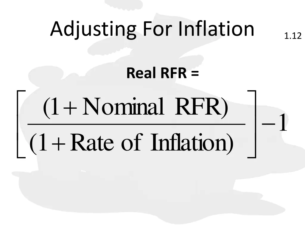 adjusting for inflation