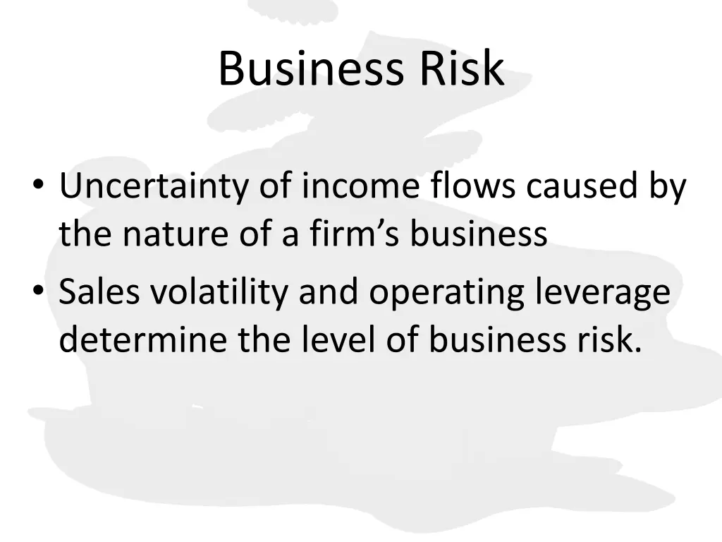 business risk