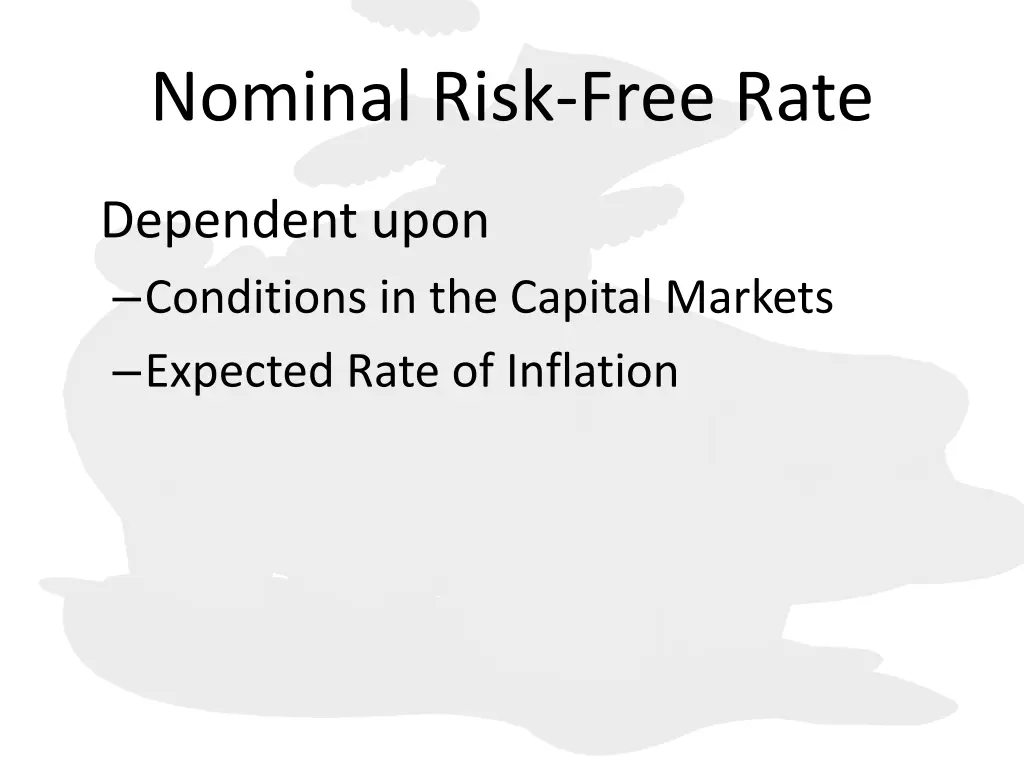 nominal risk free rate