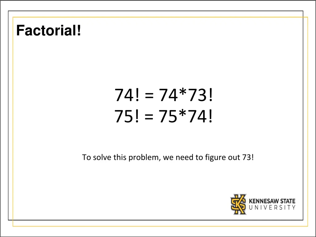 factorial 5