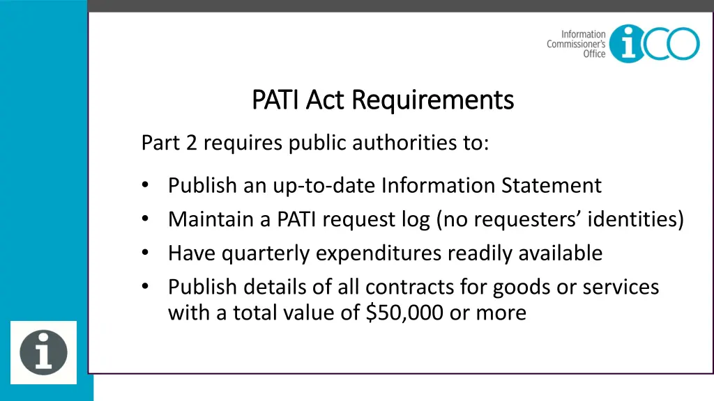 pati act requirements pati act requirements