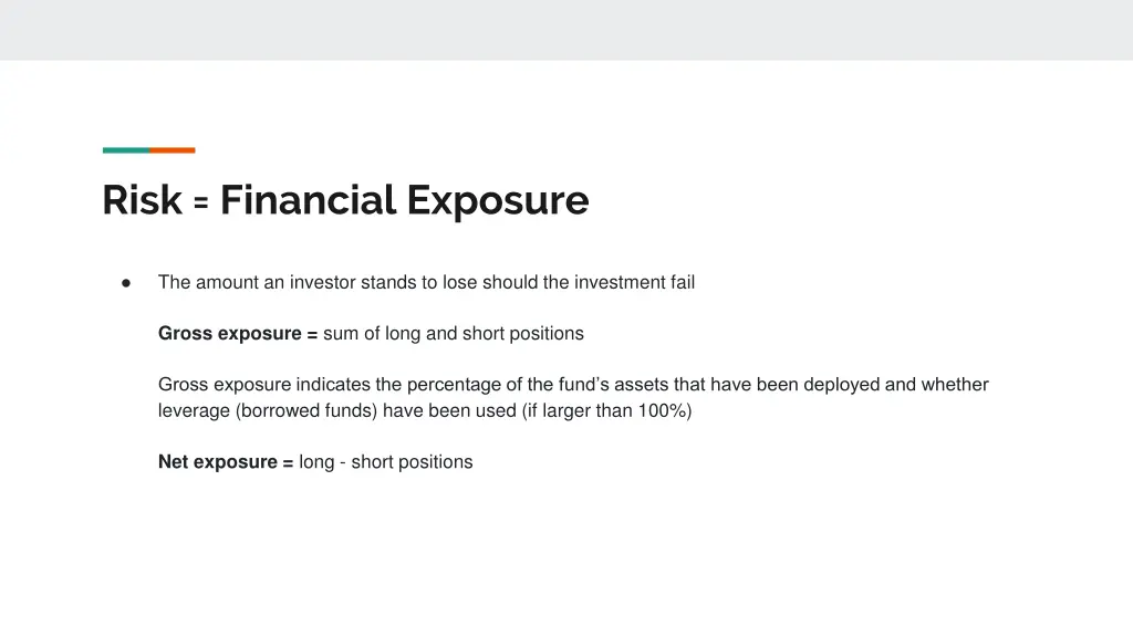 risk financial exposure