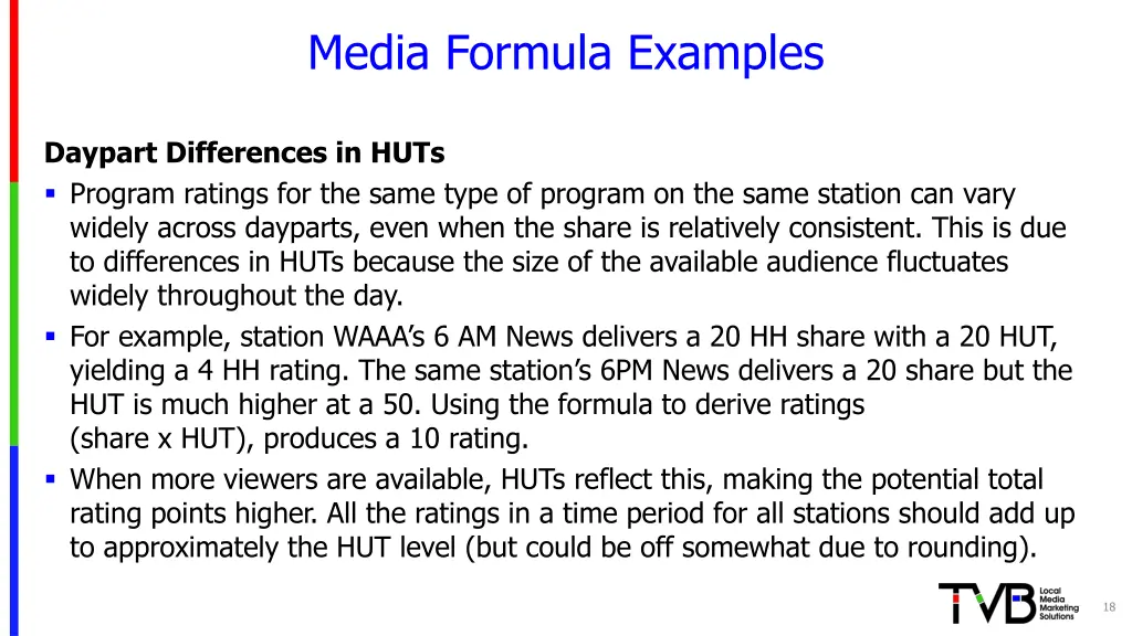 media formula examples