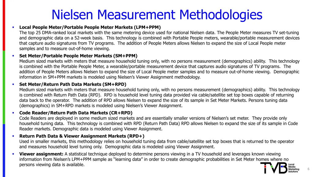 nielsen measurement methodologies