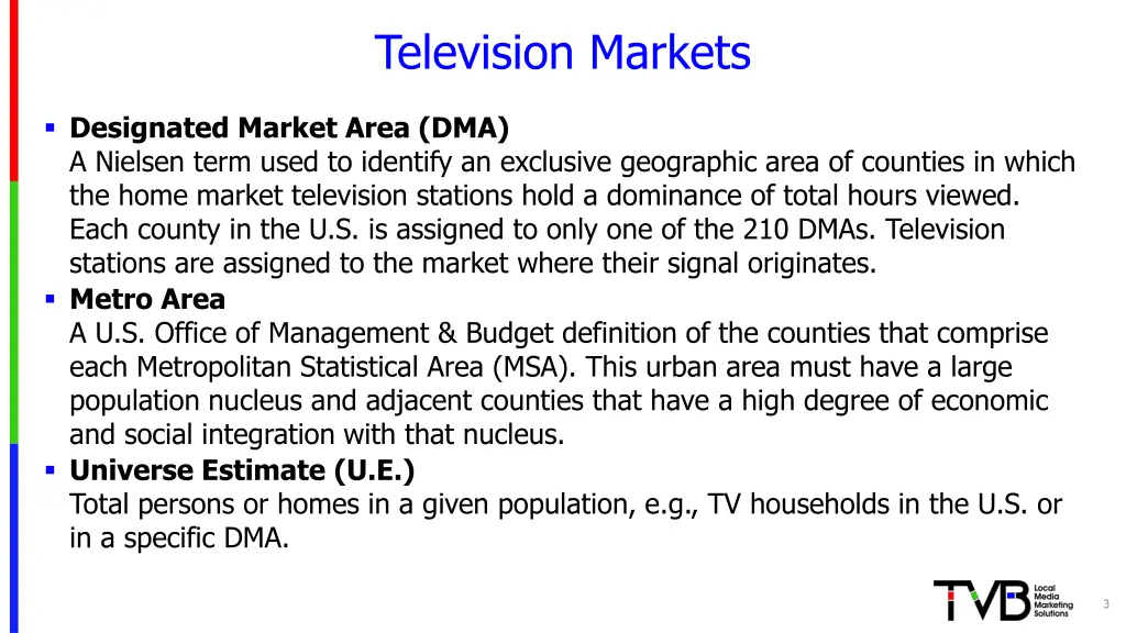 television markets