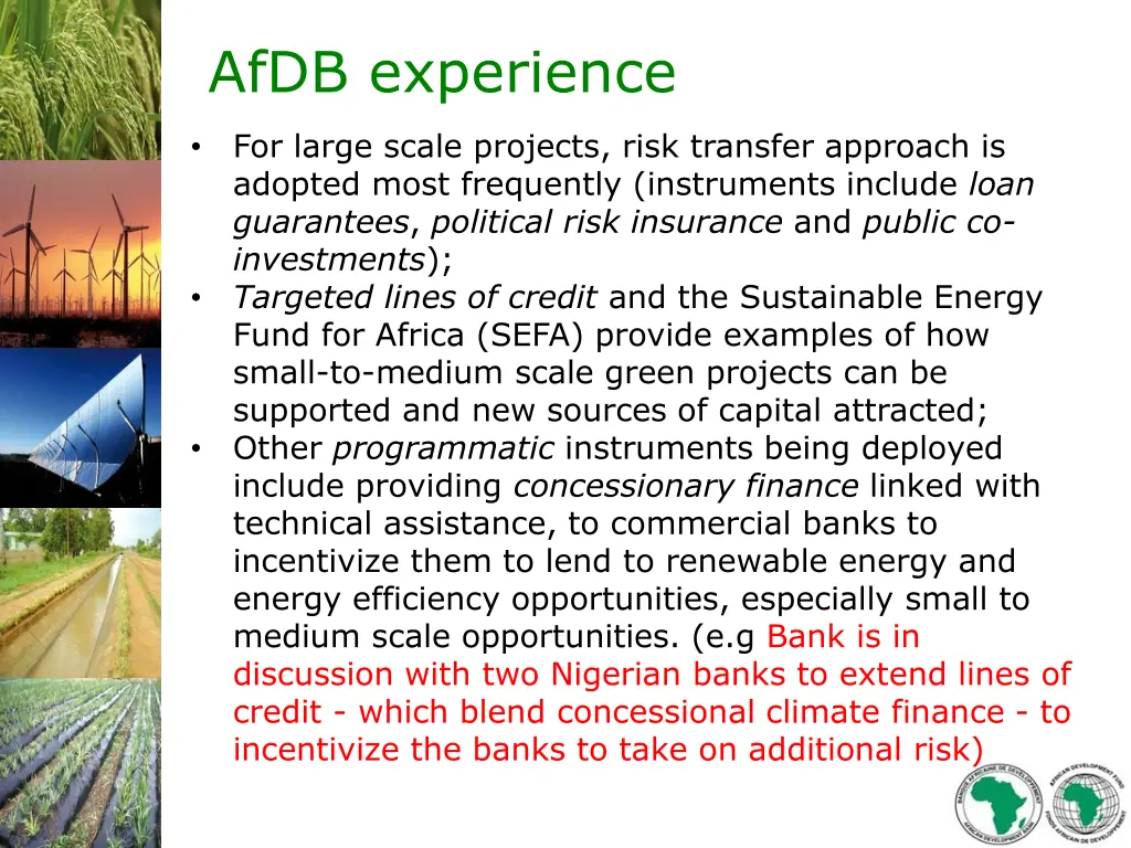 afdb experience