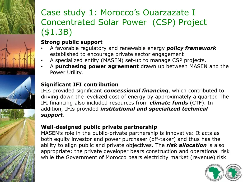 case study 1 morocco s ouarzazate i concentrated