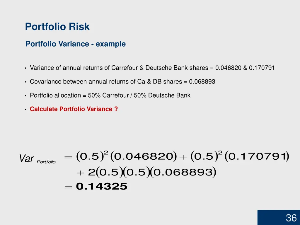 portfolio risk 2