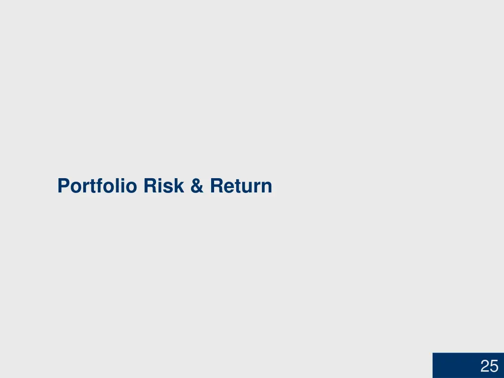 portfolio risk return