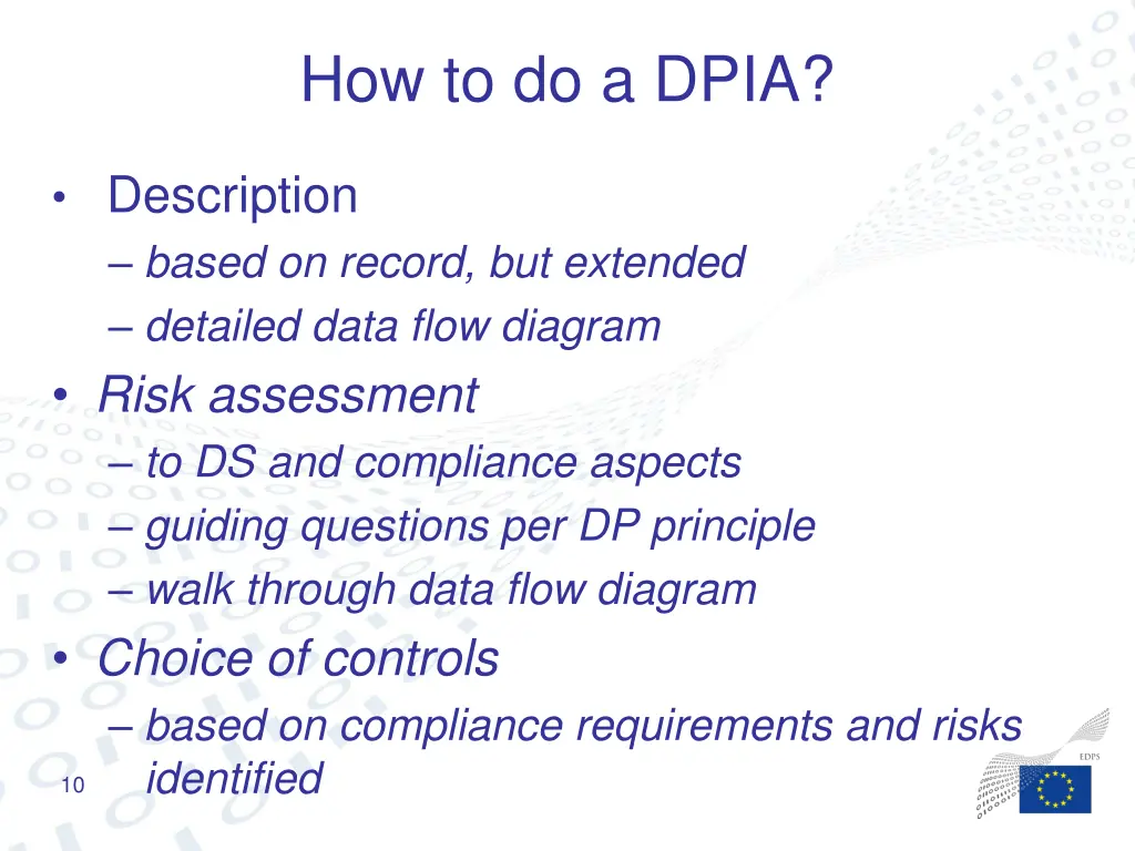 how to do a dpia 1