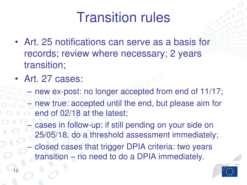 transition rules