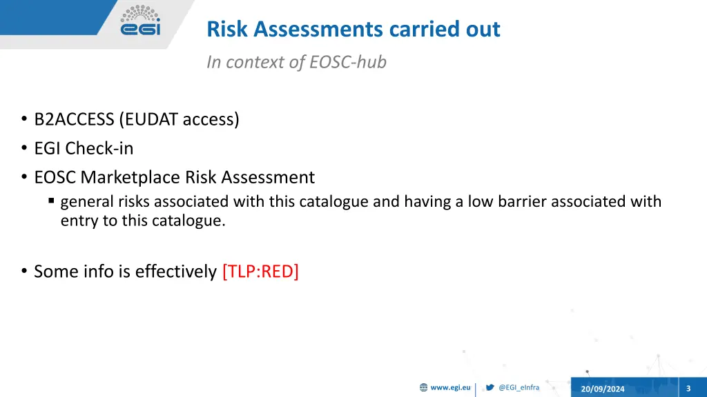 risk assessments carried out