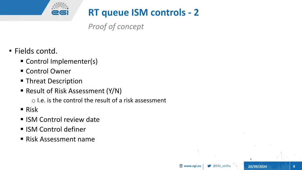 rt queue ism controls 2