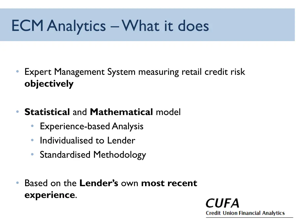 ecm analytics what it does