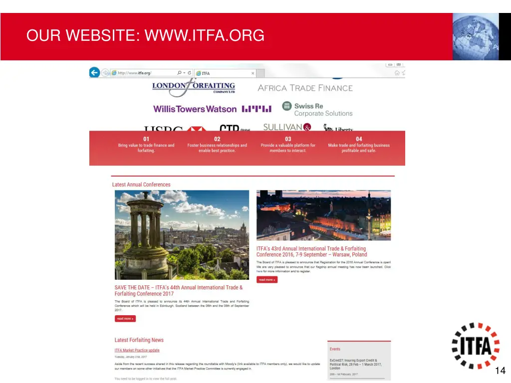 our website www itfa org