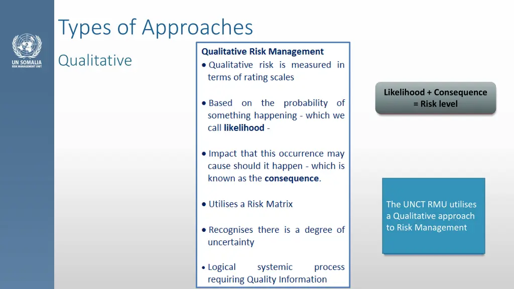 types of approaches