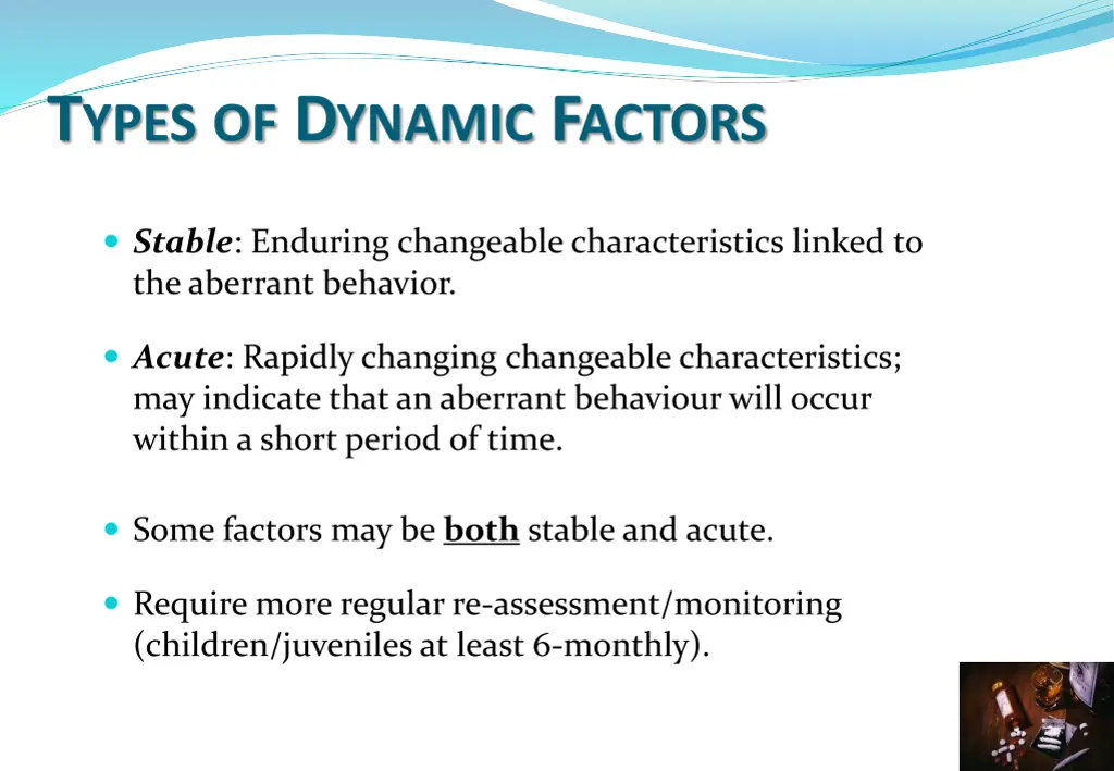 t ypes of d ynamic f actors