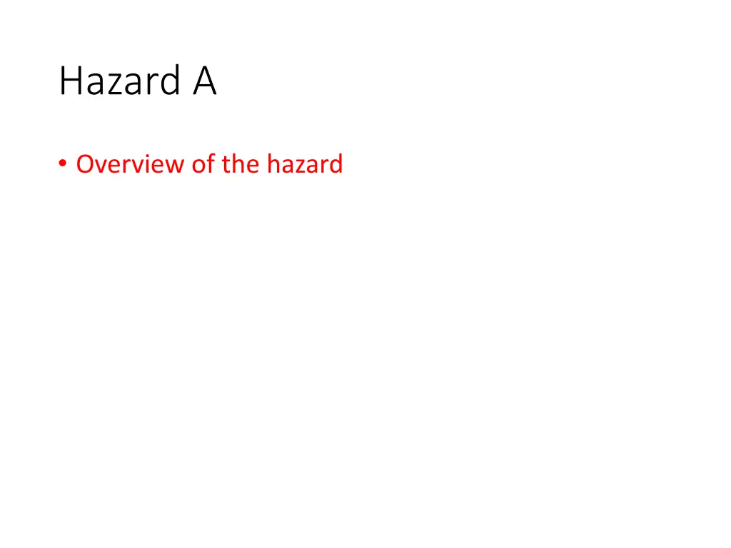 hazard a