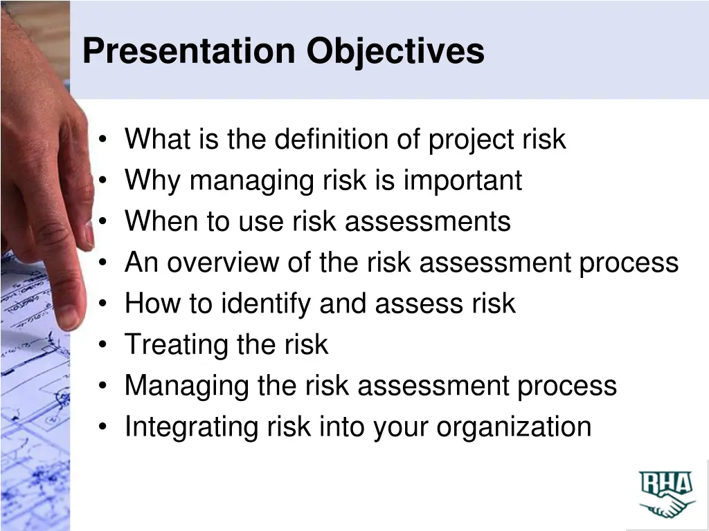 presentation objectives